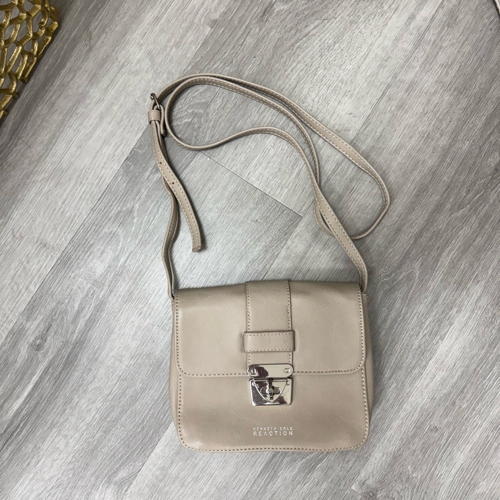 Kenneth Cole Taupe Crossbody Bag